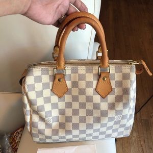 Louis Vuitton speedy 25 azur wallet